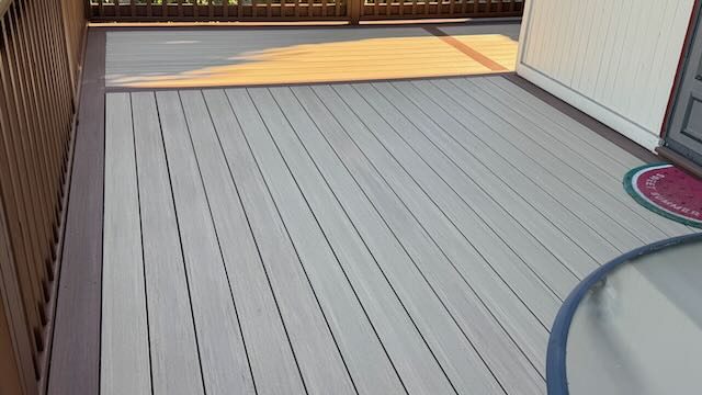 Composite deck with lake view - Eastside Seattle