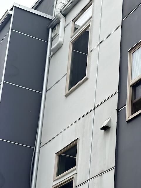 Modern panel siding installation